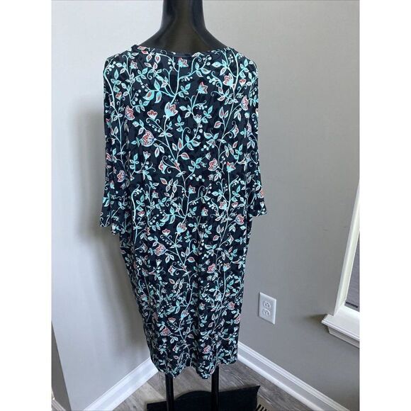 LuLaRoe Irma Floral mint green red white SMALL - Picture 3 of 3